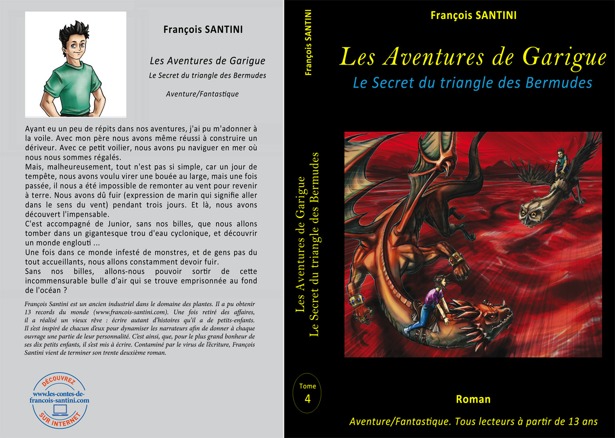 Les aventures de Garigue, Tome 4 : Le secret du Triangle des Bermudes, livre adolescent, livre jeunesse, roman jeunesse, roman fantastique, livre fantastique, aventure fantastique jeunesse, livre ado fantastique, roman fantastique jeunesse, roman science-fiction, science-fiction jeunesse